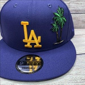 New Era Los Angeles LA Dodgers Palm Tree Taco Tuesday Snapback Hat Purple